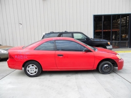 2001 HONDA CIVIC LX RED 2DR 1.7L AT A17572